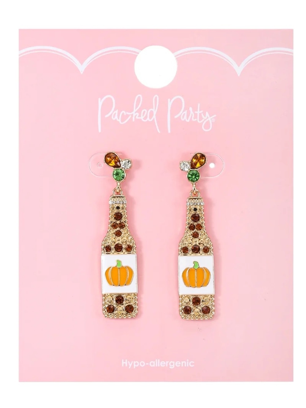 Pumpkin Bottle Drop Earrings